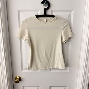 Skims short sleeve tee bone white size m